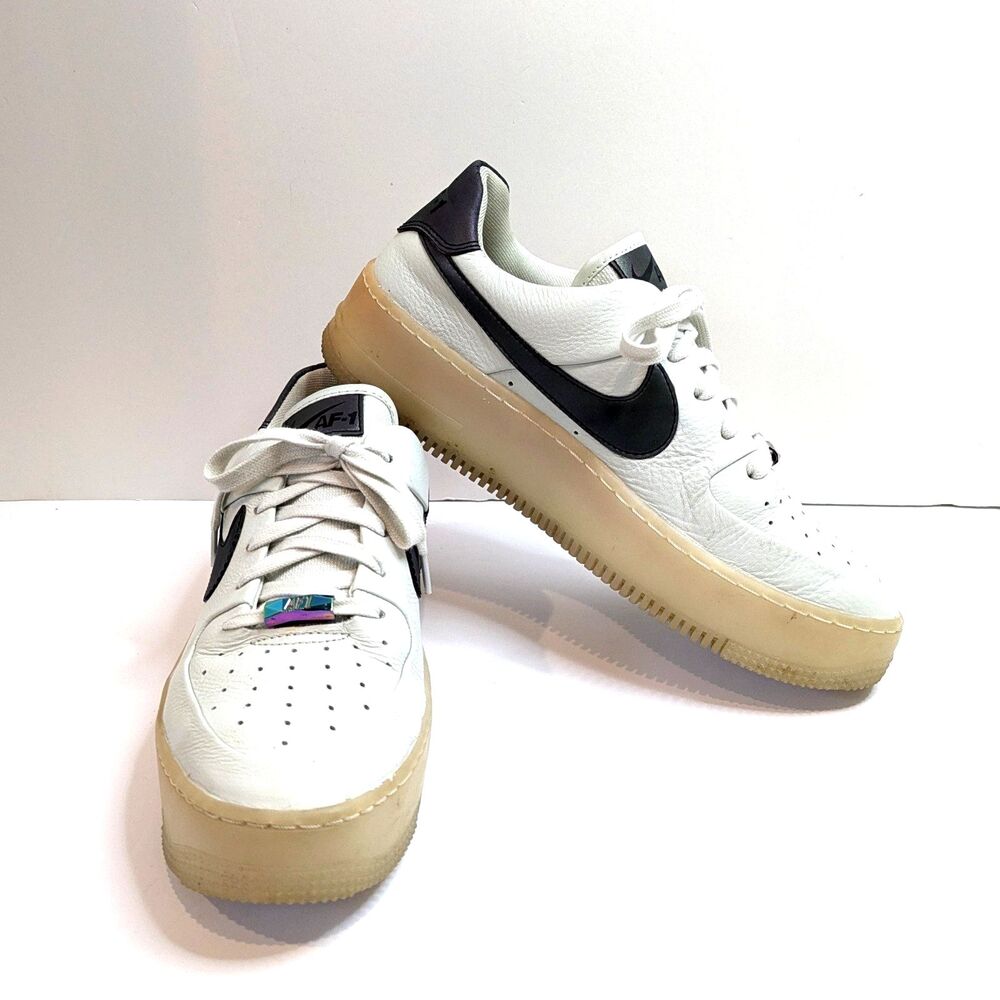 Nike AF1 Sage Low Spruce Aura Leather AR5409-003 Women 10 / Men 8.5 Iridescent